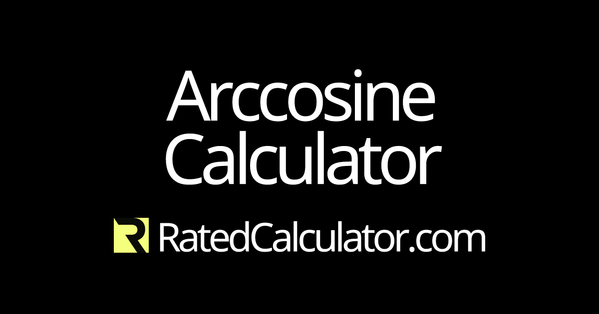 Arccosine Calculator | Calculate arccos(x)